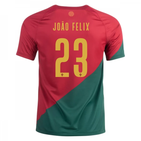 Jalkapallo Pelipaidat/Peliasut Portugali Joao Felix 23 Kotipaita World Cup 2022 Lyhythihainen